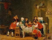 Pehr Hillestrom Convivial Scene in a Peasant Cottage Germany oil painting artist